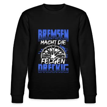 Mechatroniker Schrauben Autofahren Bremsen Felgen - Stanley/Stella Unisex Bio-Sweatshirt CHANGER  - Schwarz - Vorne - Nik (191cm) & Marisol (170cm)