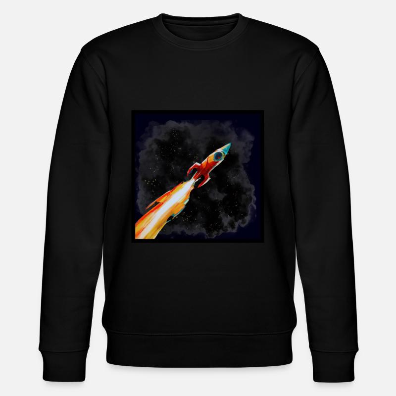 Rakete - Stanley/Stella Unisex Bio-Sweatshirt CHANGER  - Schwarz