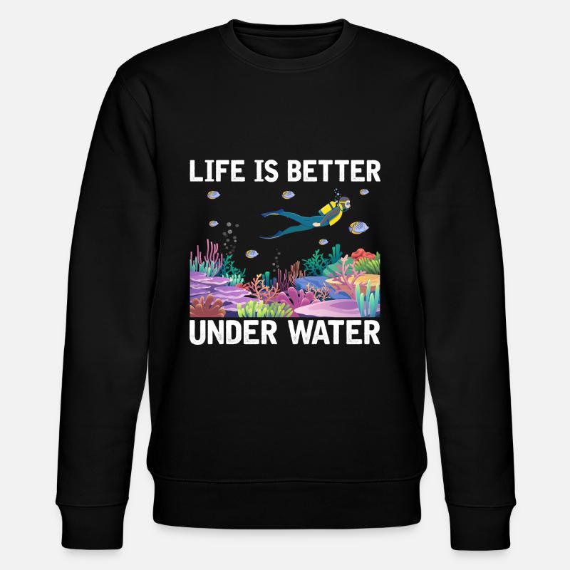 Plongée Aventure Plongeurs Mer Océan - Sweat bio CHANGER Stanley/Stella Unisexe - noir