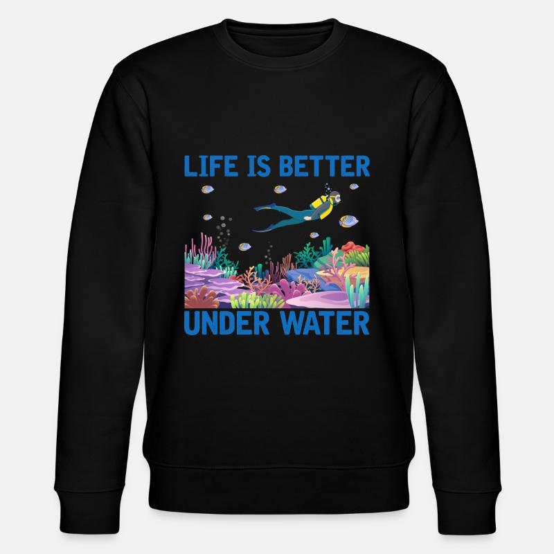 Plongée Aventure Plongeurs Mer Océan - Sweat bio CHANGER Stanley/Stella Unisexe - noir