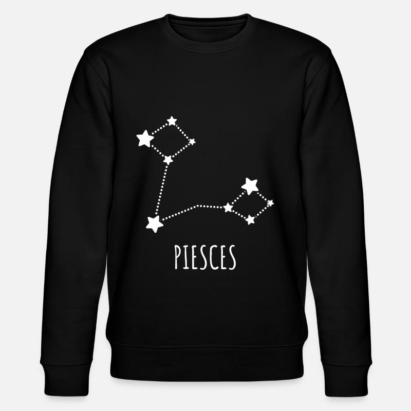 star signs fish - Stanley/Stella CHANGER Unisex Organic Sweatshirt - black