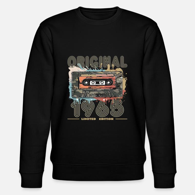 1960Retro Original Limited Edition - Stanley/Stella CHANGER Unisex Organic Sweatshirt - black