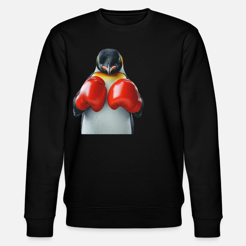 Pinguin - Stanley/Stella Unisex Bio-Sweatshirt CHANGER  - Schwarz