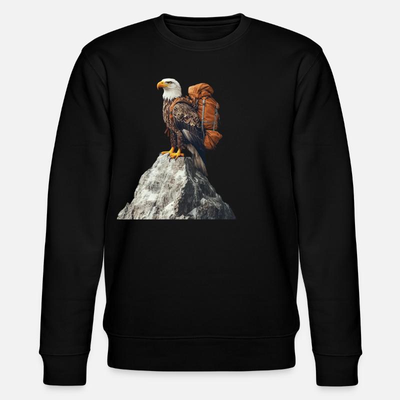Adler - Stanley/Stella Unisex Bio-Sweatshirt CHANGER  - Schwarz