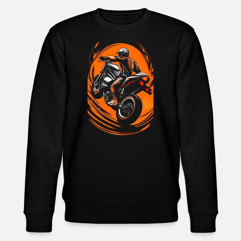 Biker Motorradfahrer - Stanley/Stella Unisex Bio-Sweatshirt CHANGER  - Schwarz