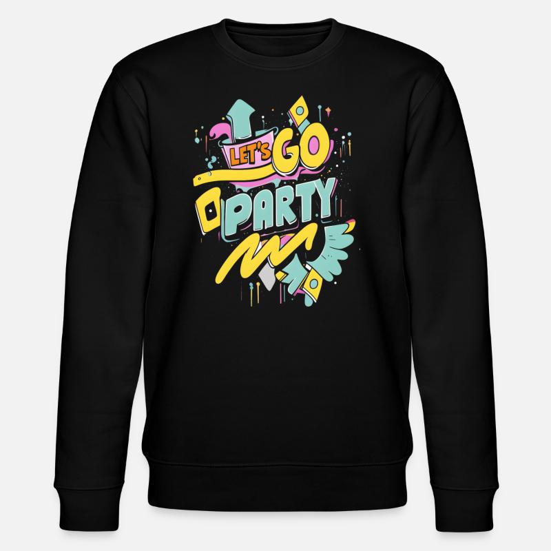 Let's Go Party - Stanley/Stella Unisex Bio-Sweatshirt CHANGER  - Schwarz