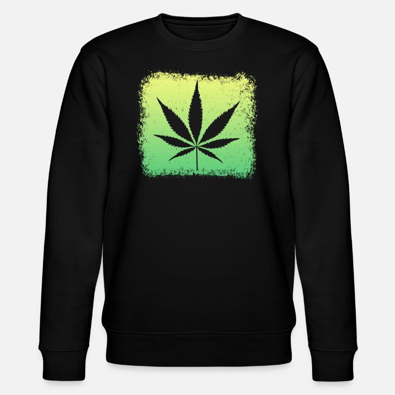 Kiffen Weed Ganja - Stanley/Stella Unisex Bio-Sweatshirt CHANGER  - Schwarz