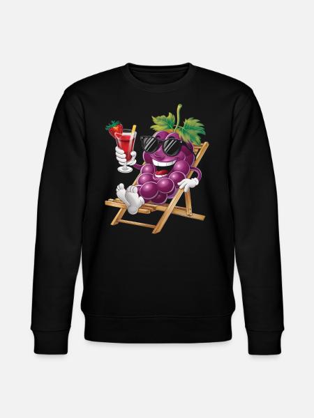 Grapes - Stanley/Stella Unisex Bio-Sweatshirt CHANGER  - Schwarz