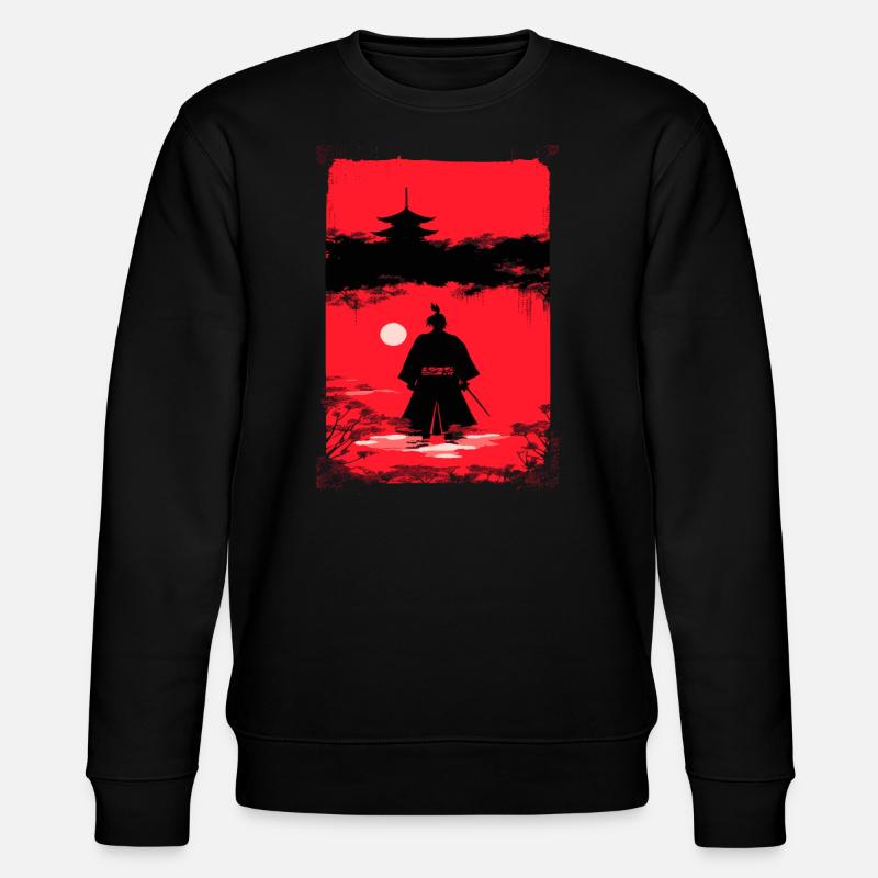 Samouraï au clair de lune - Sweat bio CHANGER Stanley/Stella Unisexe - noir