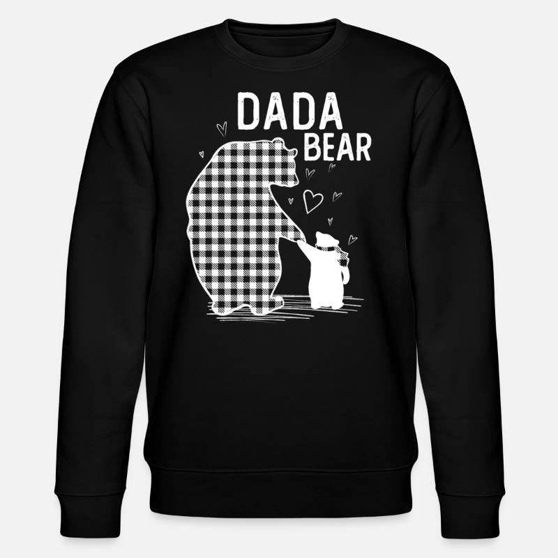 Dada Bear - Stanley/Stella Unisex Bio-Sweatshirt CHANGER  - Schwarz