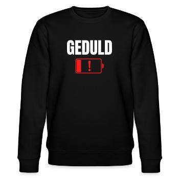 Geduld - Stanley/Stella Unisex Bio-Sweatshirt CHANGER  - Schwarz - Vorne - Nik (191cm) & Marisol (170cm)