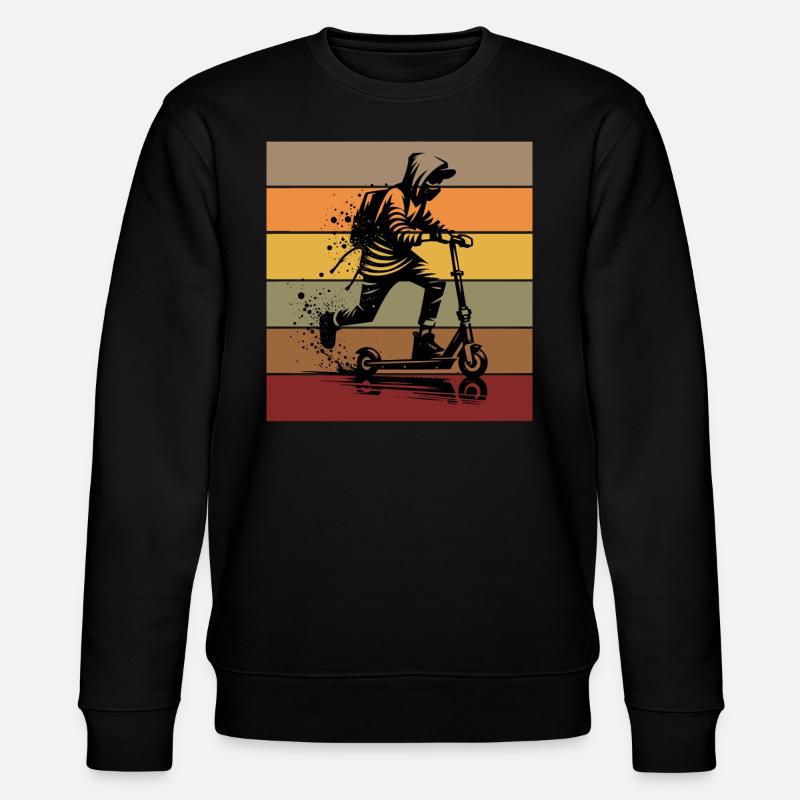 Design de scooter - Rétro - Sweat bio CHANGER Stanley/Stella Unisexe - noir