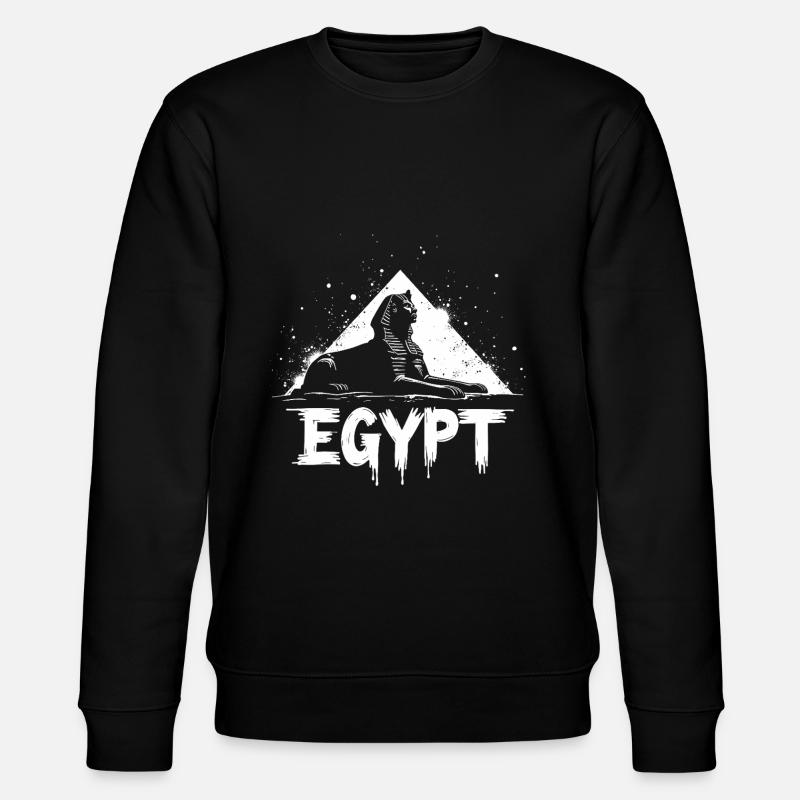 Ägypten Sphinx Pyramide - Stanley/Stella Unisex Bio-Sweatshirt CHANGER - Schwarz
