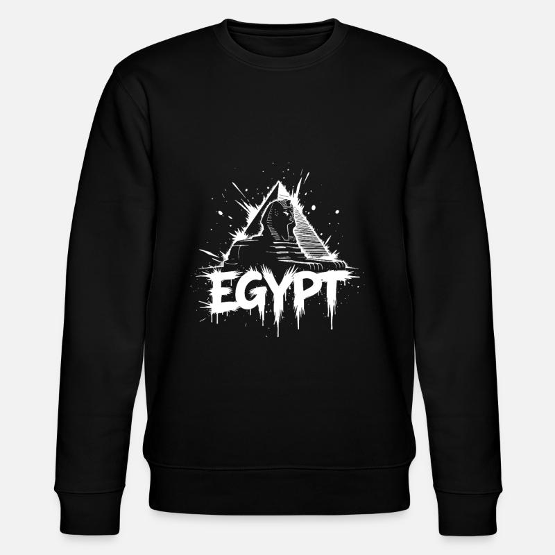 Ägypten Sphinx Pyramide - Stanley/Stella Unisex Bio-Sweatshirt CHANGER  - Schwarz