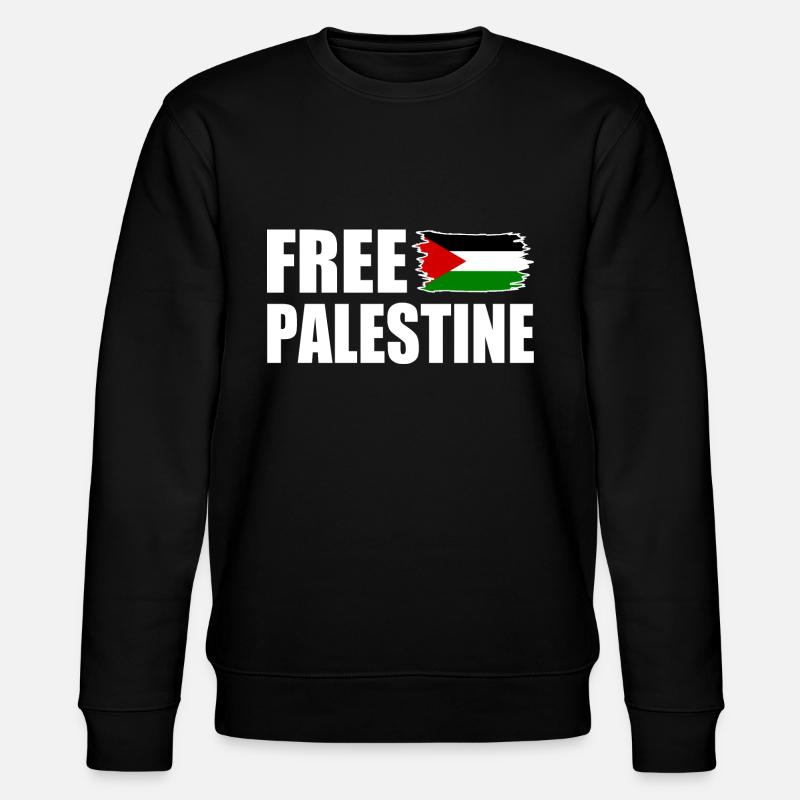 Free palestine - Stanley/Stella Unisex Bio-Sweatshirt CHANGER  - Schwarz