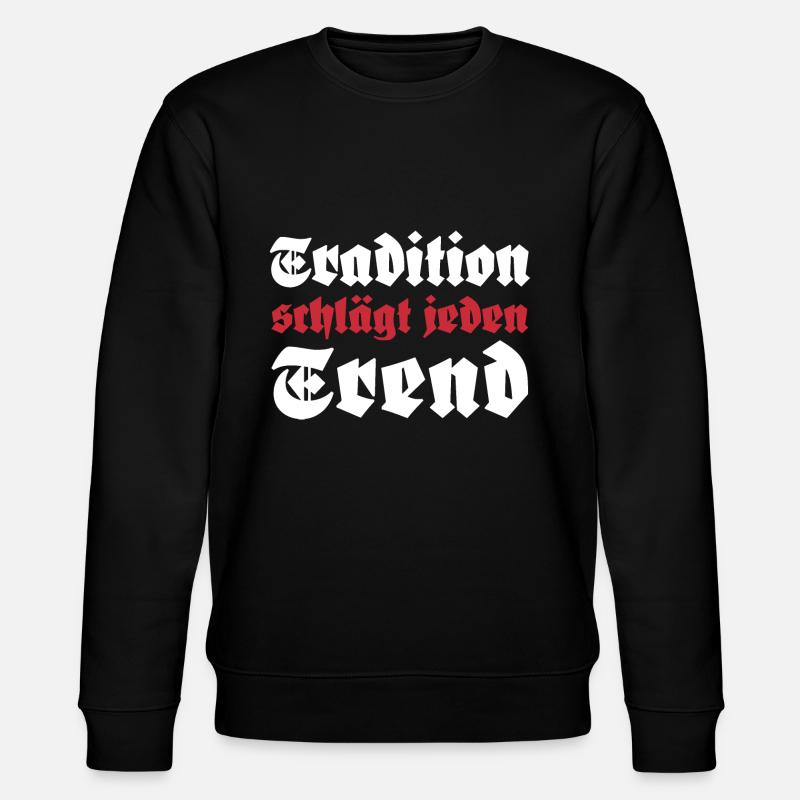 Tradition schlägt jeden Trend - Stanley/Stella Unisex Bio-Sweatshirt CHANGER  - Schwarz