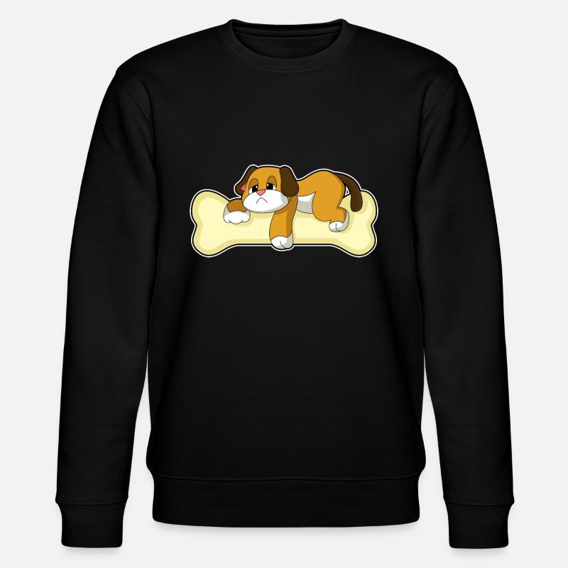 Dog Bones Sleeping - Stanley/Stella CHANGER Unisex Organic Sweatshirt - black