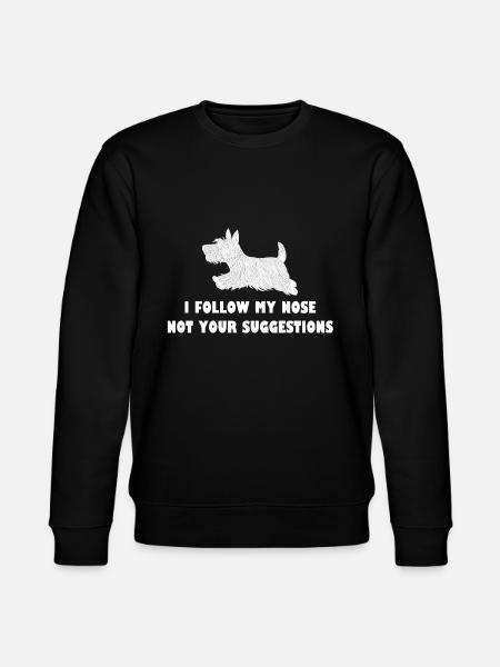 Scottish Terrier I'm My Nose - Stanley/Stella CHANGER Unisex Organic Sweatshirt - black
