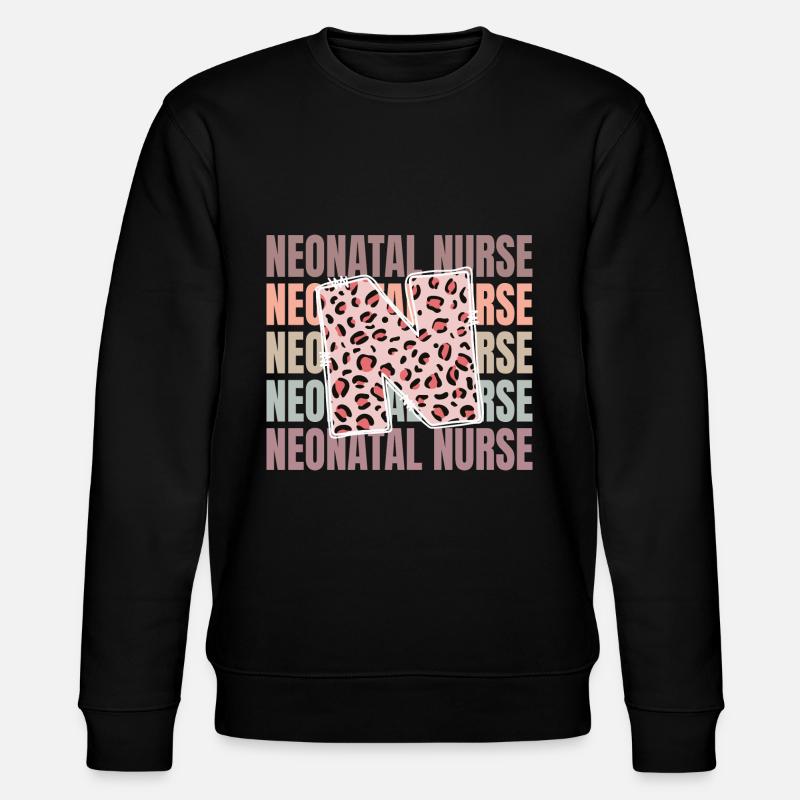 Vie d’infirmière néonatale léopard - Sweat bio CHANGER Stanley/Stella Unisexe - noir
