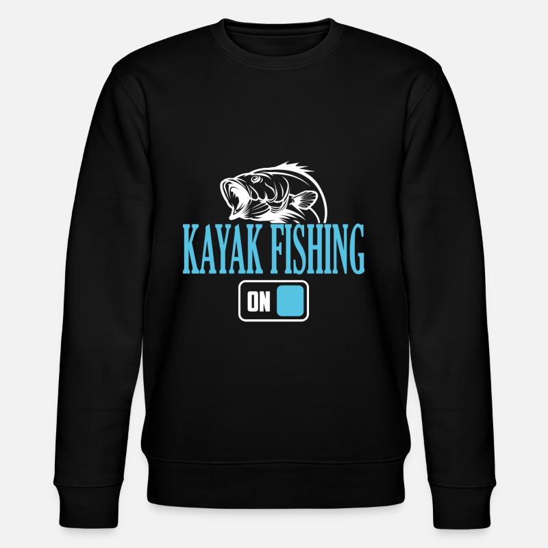 Fischer-Kajak-Angelmodus Ein - Stanley/Stella Unisex Bio-Sweatshirt CHANGER  - Schwarz