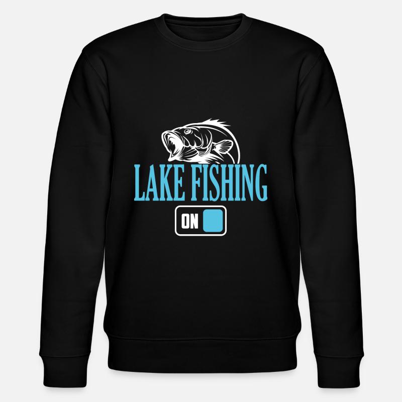 Fisherman Lake Angelmodus Ein - Stanley/Stella Unisex Bio-Sweatshirt CHANGER  - Schwarz
