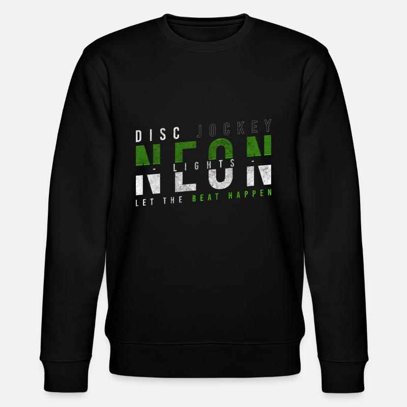 Discjockey Feier Kopfhörer - Stanley/Stella Unisex Bio-Sweatshirt CHANGER - Schwarz