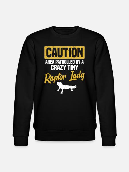 FORSIGTIG OMRÅDE fra en skør lille - Stanley/Stella økologisk unisex-sweatshirt CHANGER - sort