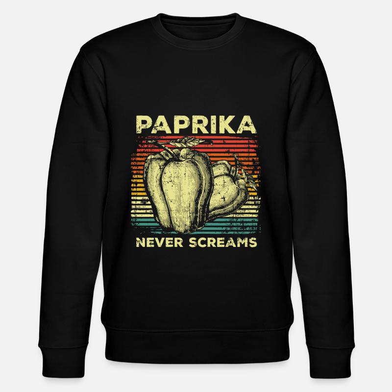 Paprika végétalienne - Sweat bio CHANGER Stanley/Stella Unisexe - noir