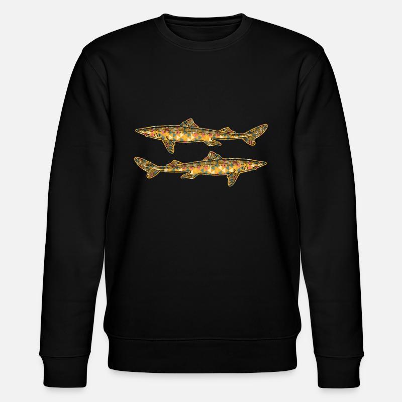 Dogfish Geometric - Stanley/Stella CHANGER Unisex Organic Sweatshirt - black