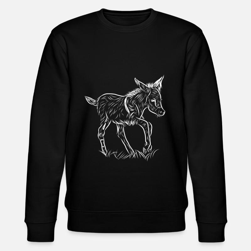 Esel - Stanley/Stella Unisex Bio-Sweatshirt CHANGER  - Schwarz