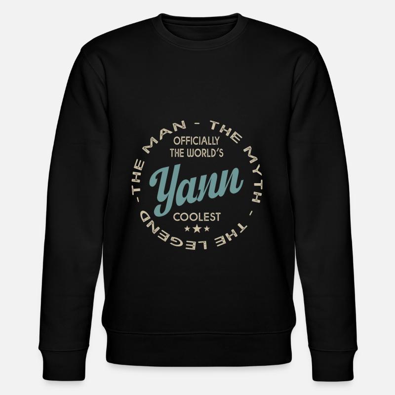Name Mann - Stanley/Stella Unisex Bio-Sweatshirt CHANGER  - Schwarz