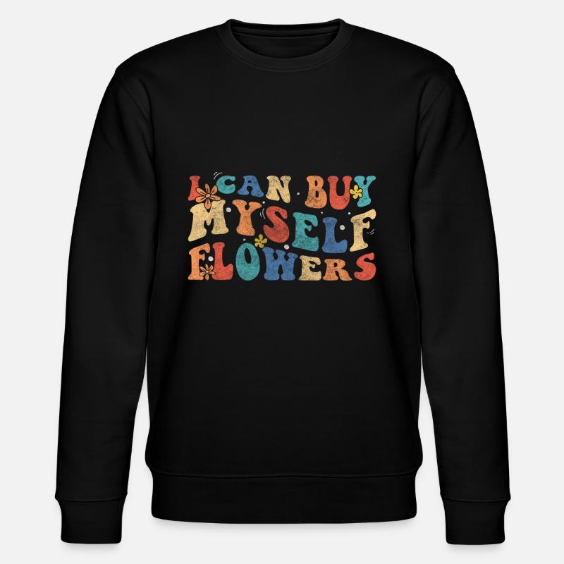 Blumen Zuneigung Romantik Hochzeit - Stanley/Stella Unisex Bio-Sweatshirt CHANGER  - Schwarz