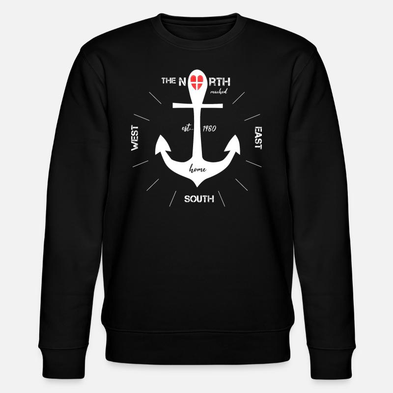 Ancré Danemark Copenhague - Sweat bio CHANGER Stanley/Stella Unisexe - noir