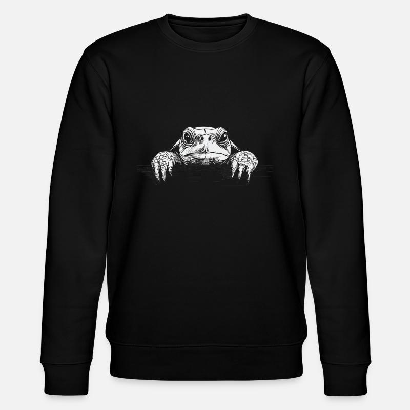 Schildkröte - Stanley/Stella Unisex Bio-Sweatshirt CHANGER  - Schwarz