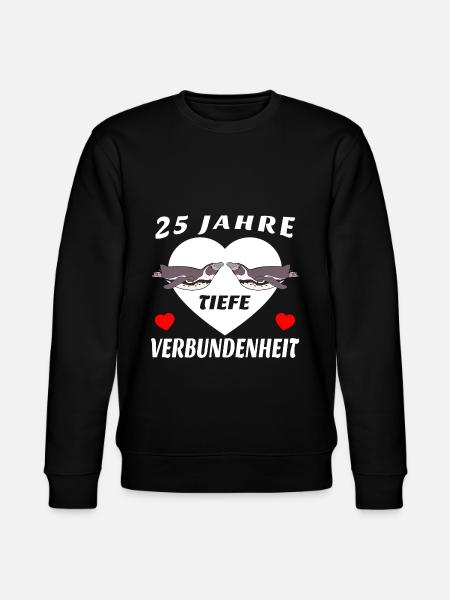 Silver wedding connectedness spouses anniversary - Stanley/Stella CHANGER Unisex Organic Sweatshirt - black