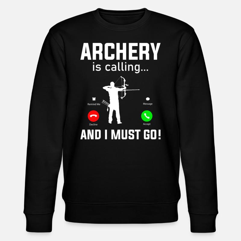 Archery Archer - Stanley/Stella CHANGER Unisex Organic Sweatshirt - black