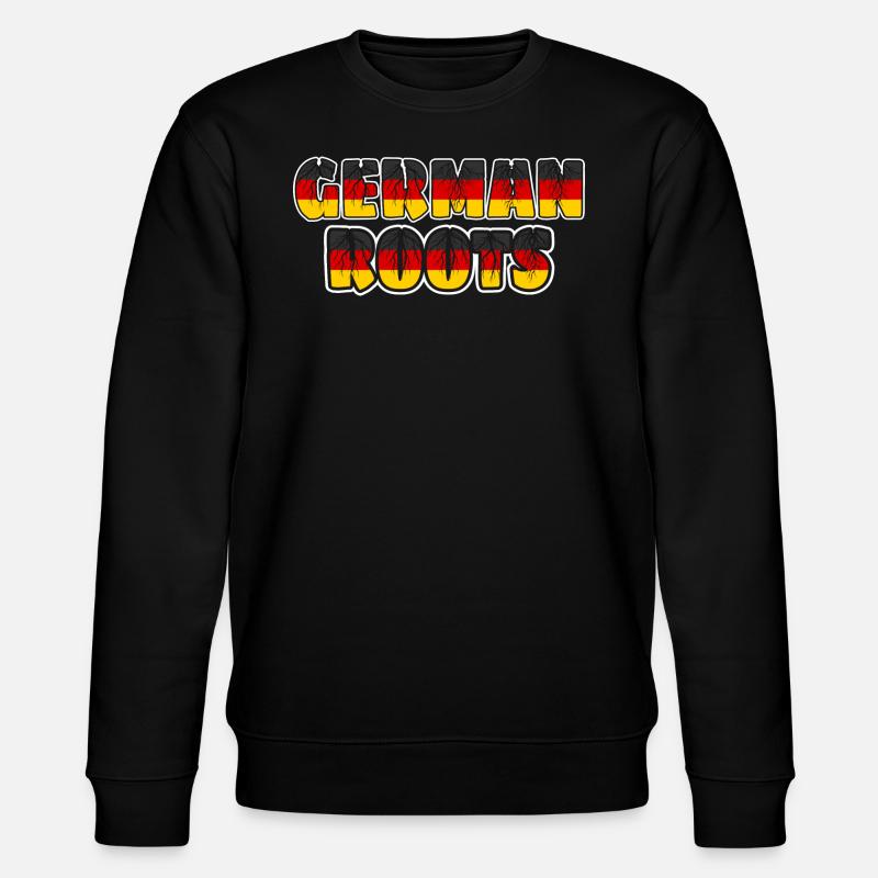 Deutsche Wurzeln Deutsche Herkunft - Stanley/Stella Unisex Bio-Sweatshirt CHANGER  - Schwarz