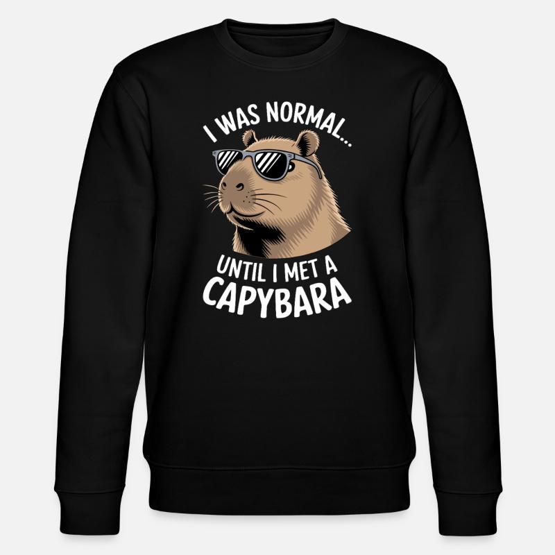 Capybara - Stanley/Stella CHANGER Unisex Organic Sweatshirt - black