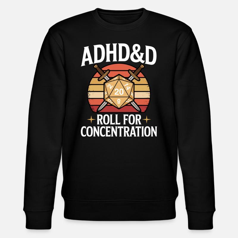 RPG TDAH - Sweat bio CHANGER Stanley/Stella Unisexe - noir