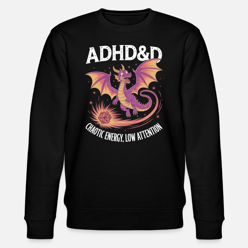Adhd RPG - Stanley/Stella CHANGER Unisex Organic Sweatshirt - black