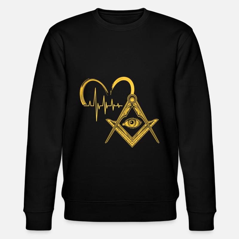 Masonic Freemasonry Fraternal - Stanley/Stella Unisex Bio-Sweatshirt CHANGER  - Schwarz