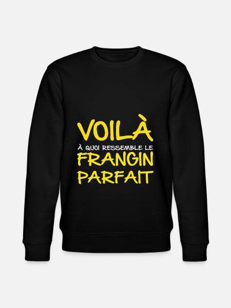 Frangin Parfait - Sweat bio CHANGER Stanley/Stella Unisexe - noir