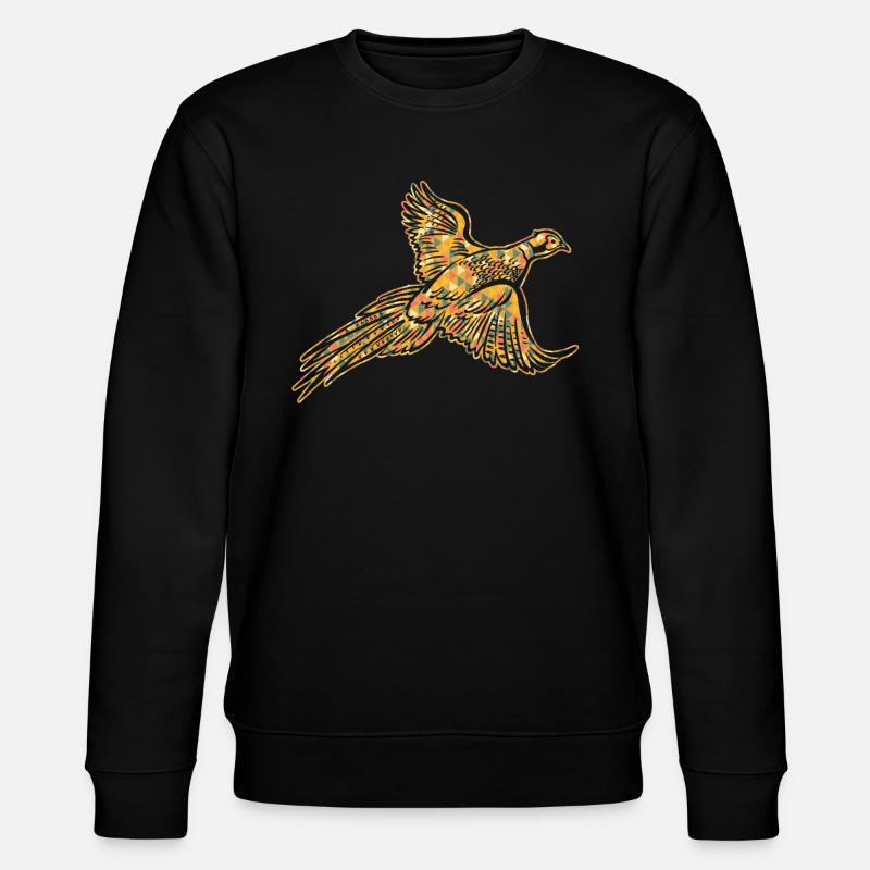 Pheasant Geometric Shirts - Stanley/Stella CHANGER Unisex Organic Sweatshirt - black
