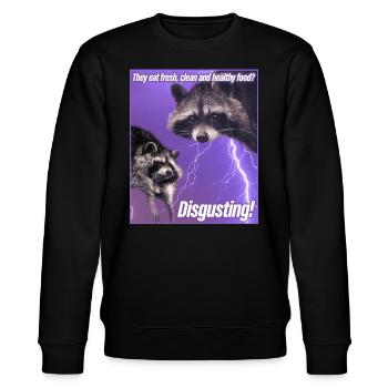 Trash Panda Meme drôle raton laveur raton laveur cadeau - Sweat bio CHANGER Stanley/Stella Unisexe - noir - Devant - Nik (191cm) & Marisol (170cm)