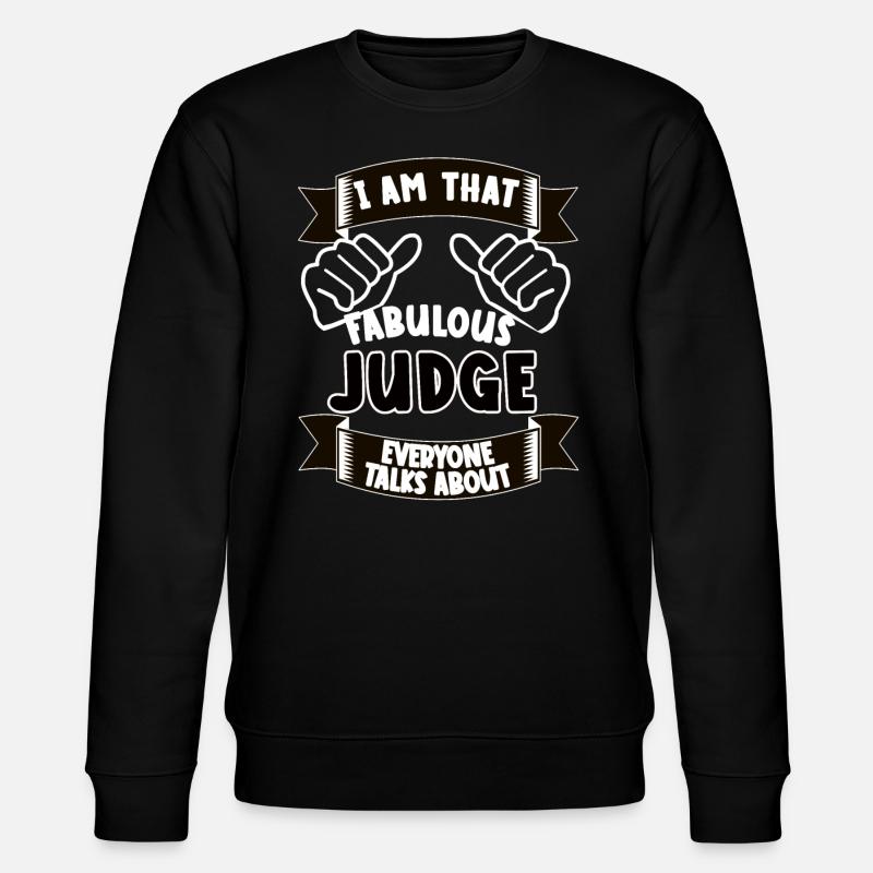 Richter Lustiger Spruch Geschenkidee - Stanley/Stella Unisex Bio-Sweatshirt CHANGER  - Schwarz