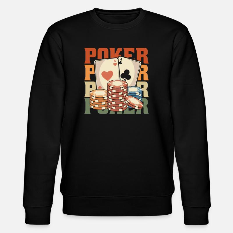 Poker - Stanley/Stella Unisex Bio-Sweatshirt CHANGER  - Schwarz