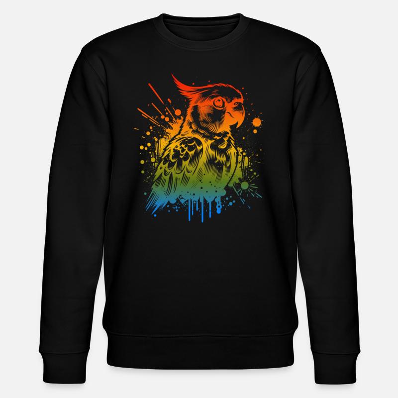 Perruche soleil - Sweat bio CHANGER Stanley/Stella Unisexe - noir
