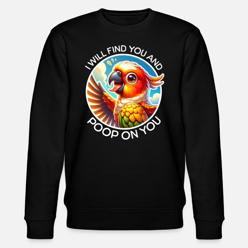 Dictons sur la perruche soleil - Sweat bio CHANGER Stanley/Stella Unisexe - noir