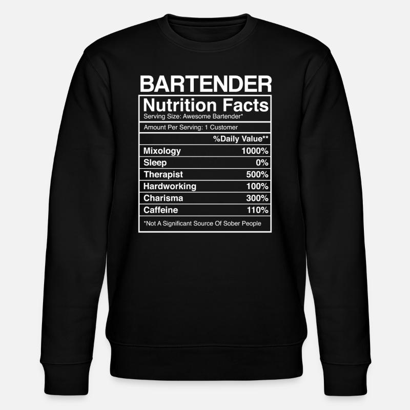 Bartender Mixologist Bartender - Stanley/Stella Unisex Bio-Sweatshirt CHANGER  - Schwarz