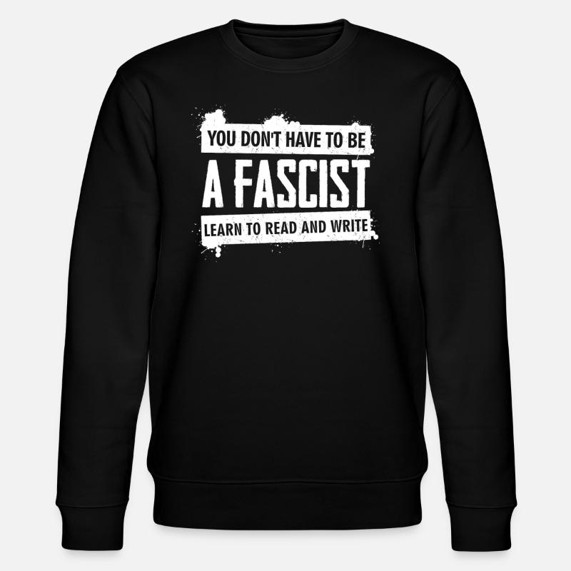 Humanité Antifascisme Respect Tolérance - Sweat bio CHANGER Stanley/Stella Unisexe - noir